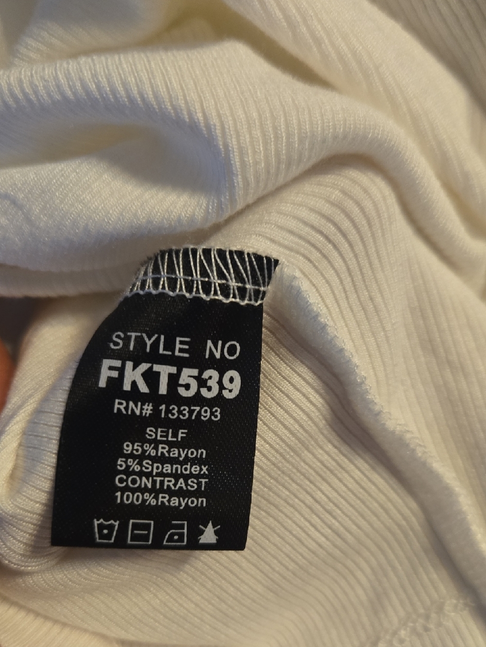 POL Cream Ribbed Button-Front Camisole - Picture 5 of 7